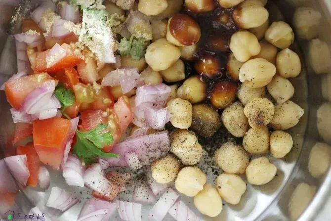 طرز تهیه چانا چت 4