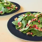 طرز تهیه سالاد اسفناج با انار (2)