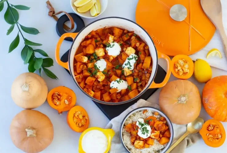 طرز تهیه خورش کدو حلوایی با مرغ به صورت مرحله به مرحله