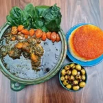 طرز تهیه خورشت آلو اسفناج با رب انار مجلسی