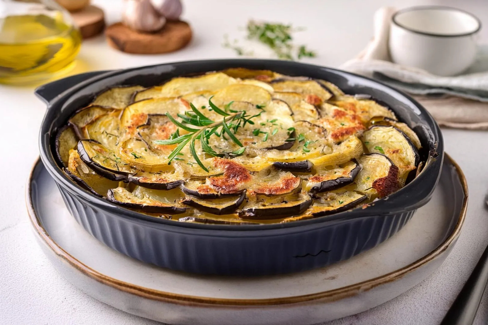 طرز تهیه گراتن مرغ و بادمجان مرحله به مرحله