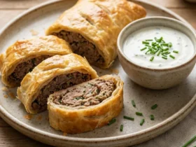 طرز تهیه اشترودل گوشت خانگی؛ ساده و فوری